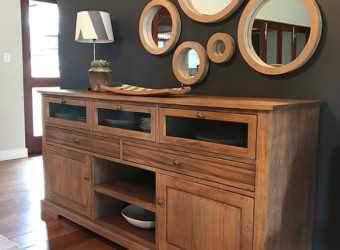 Handmade solid-wooden cabinet